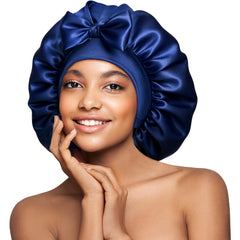 Umisleep bonnet en soie Mulberry double-face protège les cheveux des frottements nocturnes.