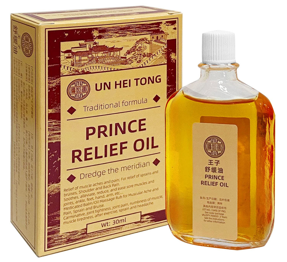 UN HEI TONG Prince Relief Huile – bouteille 30 ml, pratique et facile à appliquer