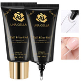 Colle gel UNA GELLA 80 g, adhérence durable pour ongles artificiels.
