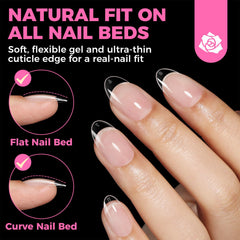 Douze tailles incluses pour les embouts gel oval UNA GELLA.