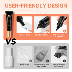 UNA GELLA: embouts ongles gel tendres pour extensions confortables.