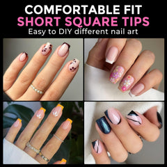UNA GELLA: ensemble d’extensions d’ongles prêt à poser, pratique et rapide