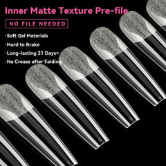 Ongles UNA GELLA transparents brillants pour une couleur fidèle.