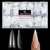 UNA GELLA ongles-stiletto transparents, pose nette et durable