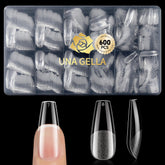 UNA GELLA prolongements ongles forme cercueil 600pcs pour une adhérence durable