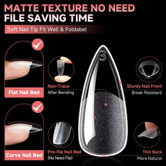 UNA GELLA stiletto gel sans courbe pour stabilité et confort.