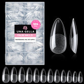 UNA GELLA extensions d’ongles amande claires pré-formées pour une couverture naturelle.