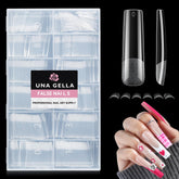 UNA GELLA tips carre XXL clair, pose facile et durable