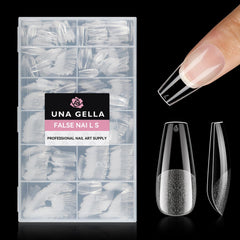 UNA GELLA tips coffin 216 pièces pour extensions rapides et propres.