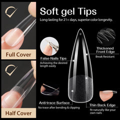 Effet ajuste naturel UNA GELLA pour un contour qui épouse l’ongle.