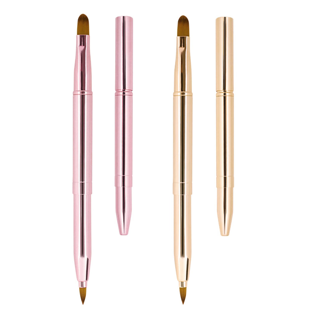 Brosse à lèvres Unaone rétractable avec capuchon, pratique pour maquillage en déplacement.
