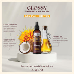 Uncle Funky's Daughter polissage brillant des cheveux — effet de brillance visible.