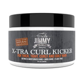 Uncle Jimmy X-TRA Curl-Kicker bottle closeup showing hydrating formula for defined curls