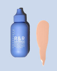 Undefined Beauty R&R Sun Serum minéral, flacon pratique et application rapide.