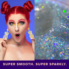 UNICORN SNOT paillettes-brillance visage : éclat subtil pour une peau lumineuse.