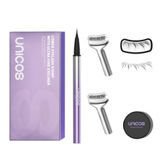 Unicos 2-in-1 lower lash stamp for precise, salon-like definition.