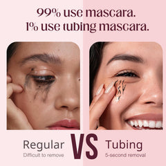 Unidollss Tubing Mascara garantit un regard sans bavures toute la journée.
