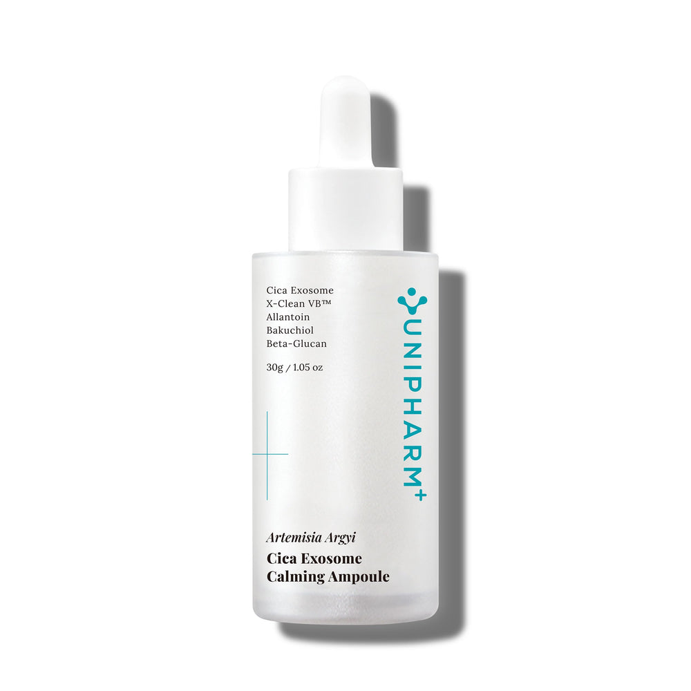 Sérum UNIPHARM Artemisia Argyi Cica Exosome apaise les irritations.