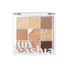UNLEASHIA Glitterpedia N°2 – Palette yeux brun, texture ultra-fine, faible chute de poudre.