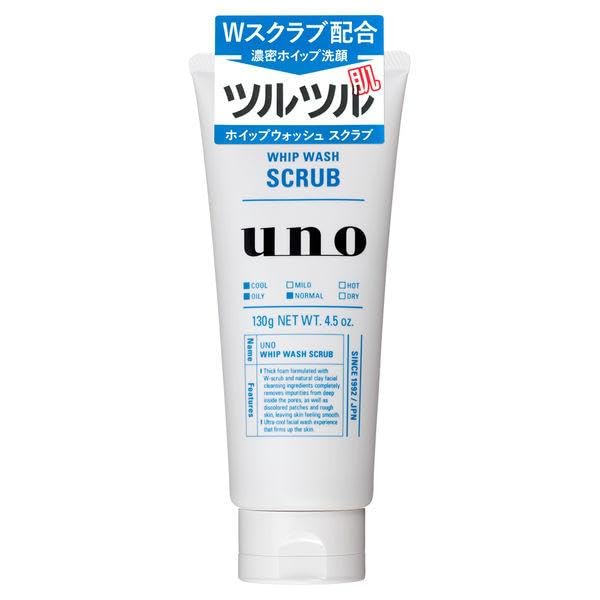 UNO WHIP WASH Gommage Visage pour Hommes — bouteille compacte pour routine quotidienne