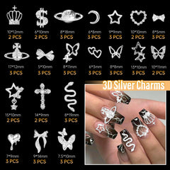Uotey dollars argent doré, ajout chic pour ongles personnalisés