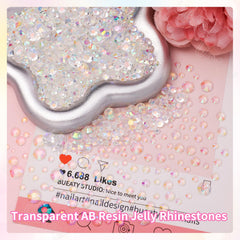 Uotey pierres résine transparentes 2–6 mm – polyvalentes