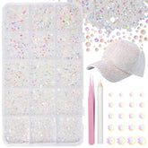 Uotey pierres en résine transparentes – ensemble 16000 pièces pour décorations brillantes