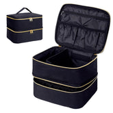 Organisateur UOZL à double étage avec poignée noir, rangement pratique pour vernis.