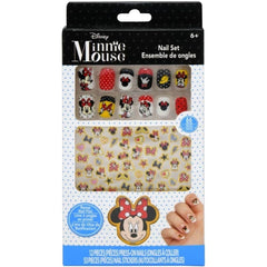 UPD Minnie Mouse set d'ongles press-on pour enfants, idéal pour les jeux de déguisement.