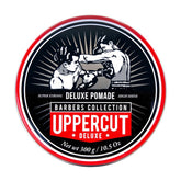 Pomade Uppercut Deluxe en bouteille 300 g pour une tenue ferme durable.