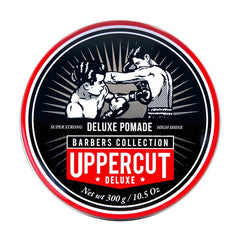 Pomade Uppercut Deluxe en bouteille 300 g pour une tenue ferme durable.