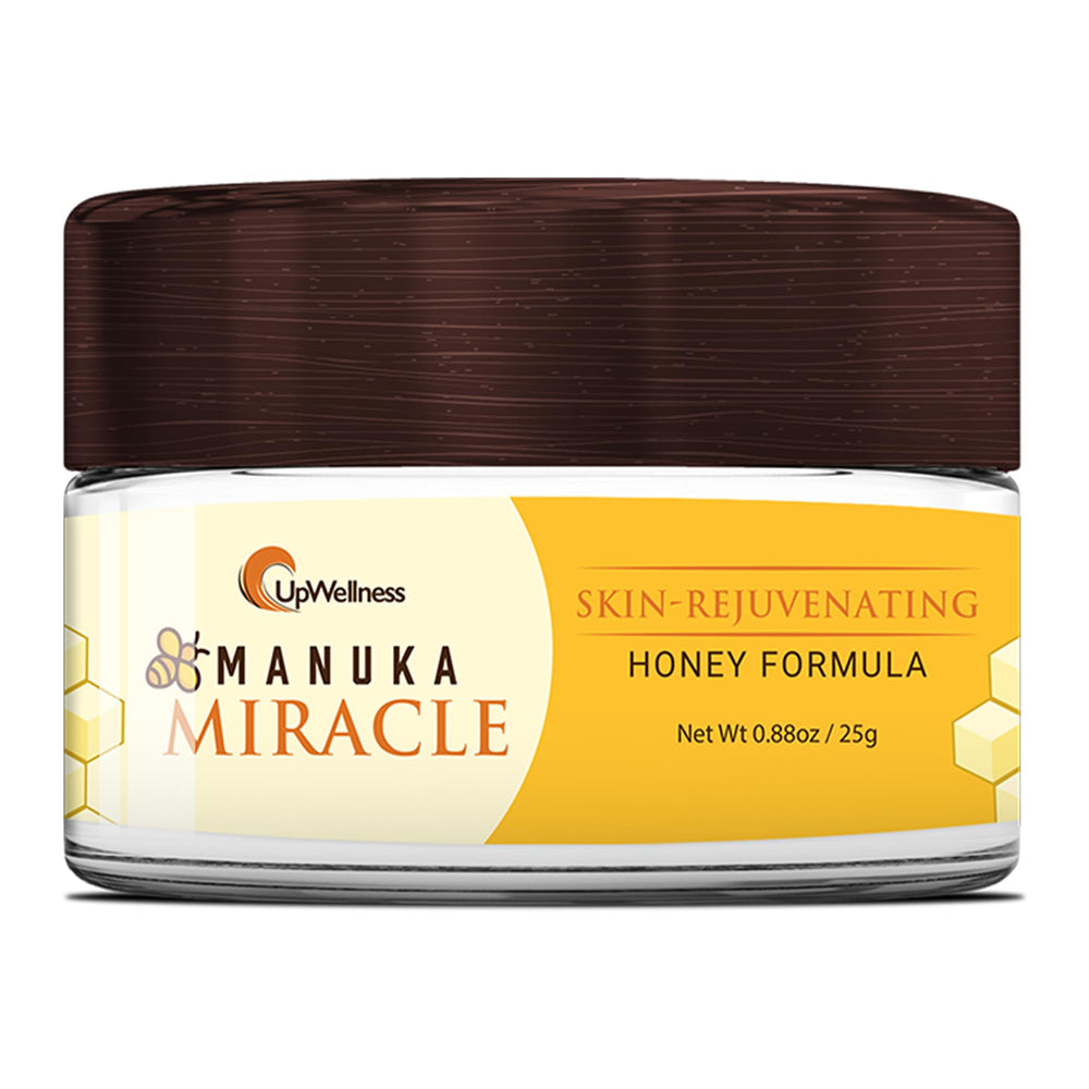 UpWellness Manuka Miracle, bouteille-pompe pour hydratation pratique.