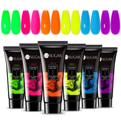 Boîte cadeau UR SUGAR Neon Poly Extension prête à offrir pour des ongles brillants.