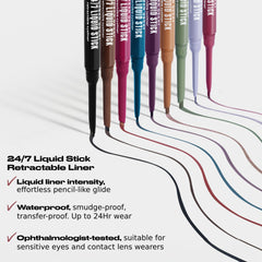 Urban Decay 24/7 Liquid Stick pointe rétractable pour tracés nets toute la journée.