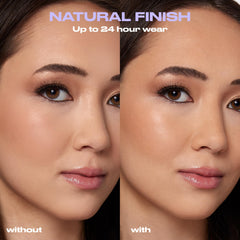 URBAN DECAY All Nighter: application avant/après maquillage pour meilleure adhérence.