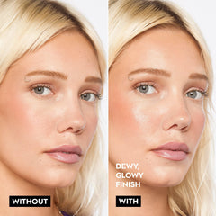 Texture gel transparent d'Urban Decay All Nighter Extra Glow Primer qui hydrate et illumine.