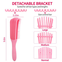 Brosse UREELIN 9 rangs résistante et ergonomique pour coiffage précis.