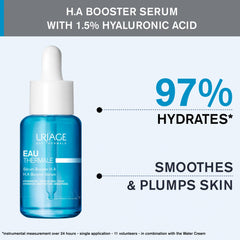Uriage Eau Thermale Serum Booster parfum bergamote et pêche sur cèdre