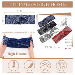 Urieo Bandana cheveux anti-glissement pour femme, pratique et élégant.