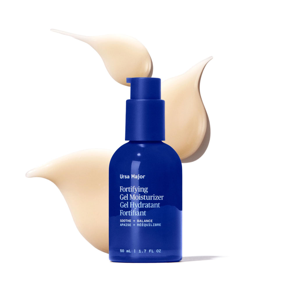 Ursa Major Gel Fortifiant – bouteille, hydratation rapide et absorption légère pour peau saine.