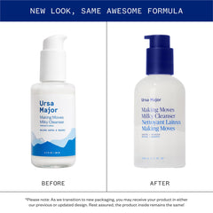 Ursa Major Making Moves Milky Cleanser — texture légère pour peau sensible sans tiraillement.