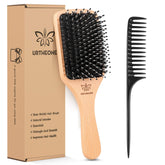 URTHEONE brosse avec poils de sanglier et surface paddle pour démêler en douceur