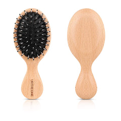 URTHEONE brosse mini poils sanglier petit format voyage et démêlage en douceur