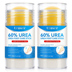 Uruses Pack crème Urée 60% et bâtonnet pour pieds sensibles, hydratation ciblée.