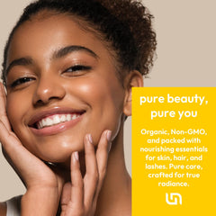 Us Naturals Huile de ricin bio – bouteille en verre ambré pour préserver la fraîcheur
