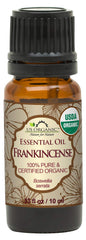 US Organic huile essentielle d’encens Boswellia serrata, bouteille 10 ml, diffusion chaleureuse.
