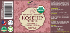 US Organic huile de rose musquée avec pipette en verre pour une application précise.