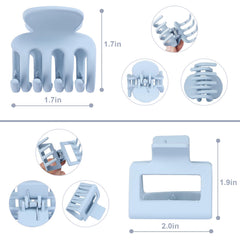 Pince rectangulaire USDNICE bleue, forme adaptée pour un usage quotidien.