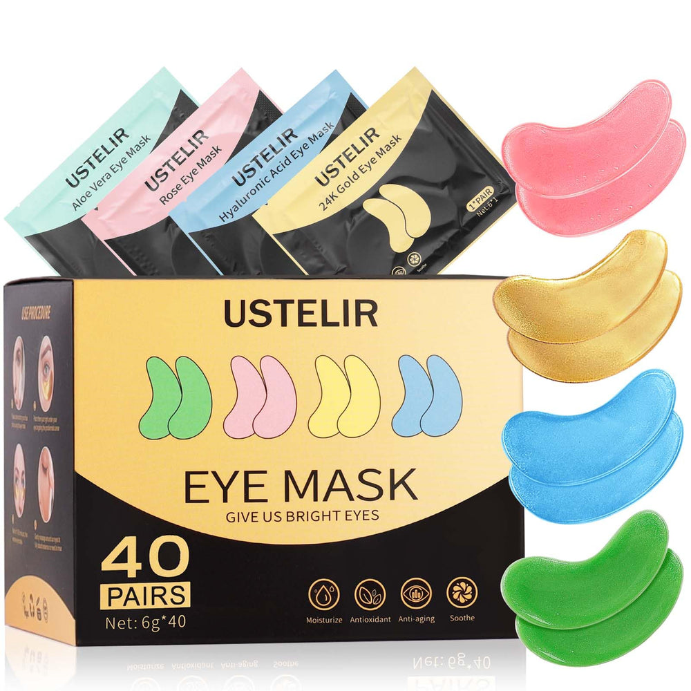 USTELIR contour des yeux 24K or: lisser et rafraîchir le regard pour un effet éclatant