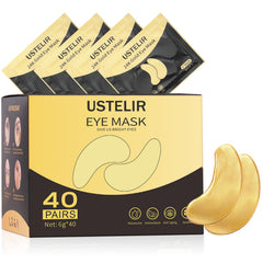 USTELIR patchs yeux 24K Or montrant le soin anti-fatigue potentiel